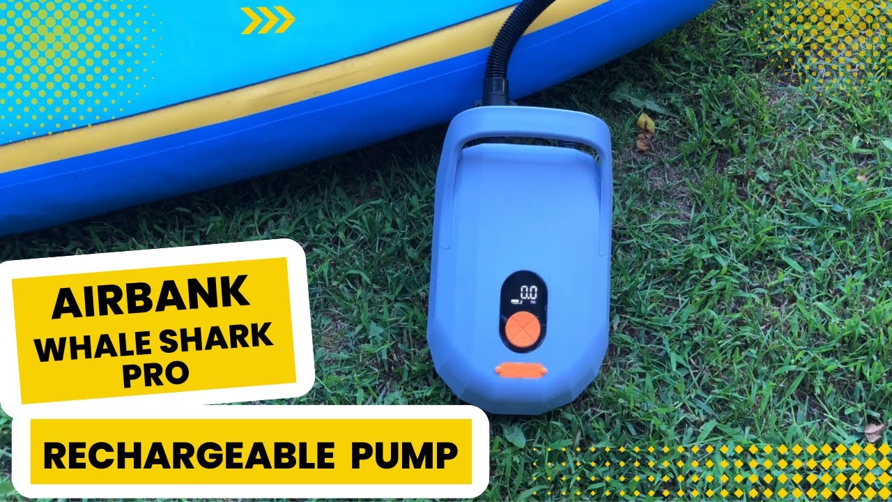 AIRBANK Whale Shark Pro SUP 20 PSI Rechargeable Air Pump for Paddle Boards