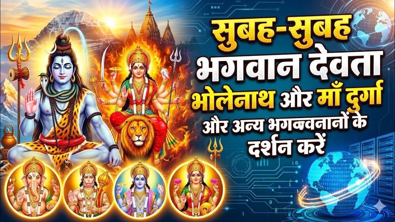 सुबह सुबह दर्शन करें भोलेनाथ और माँ दुर्गा और अन्य देवता #patna #bhagwan #live #blog