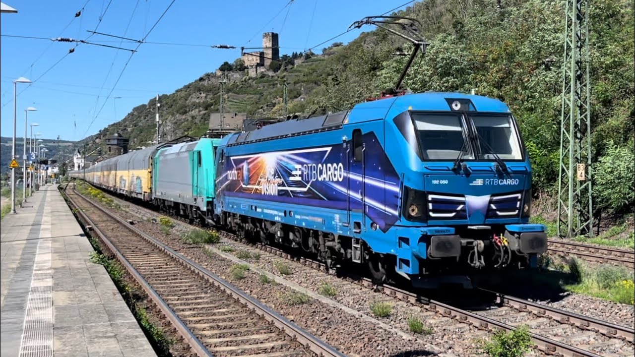 🇩🇪 Zugverkehr Rechte Rheinstrecke: Kestert & Kaub 05.09.23