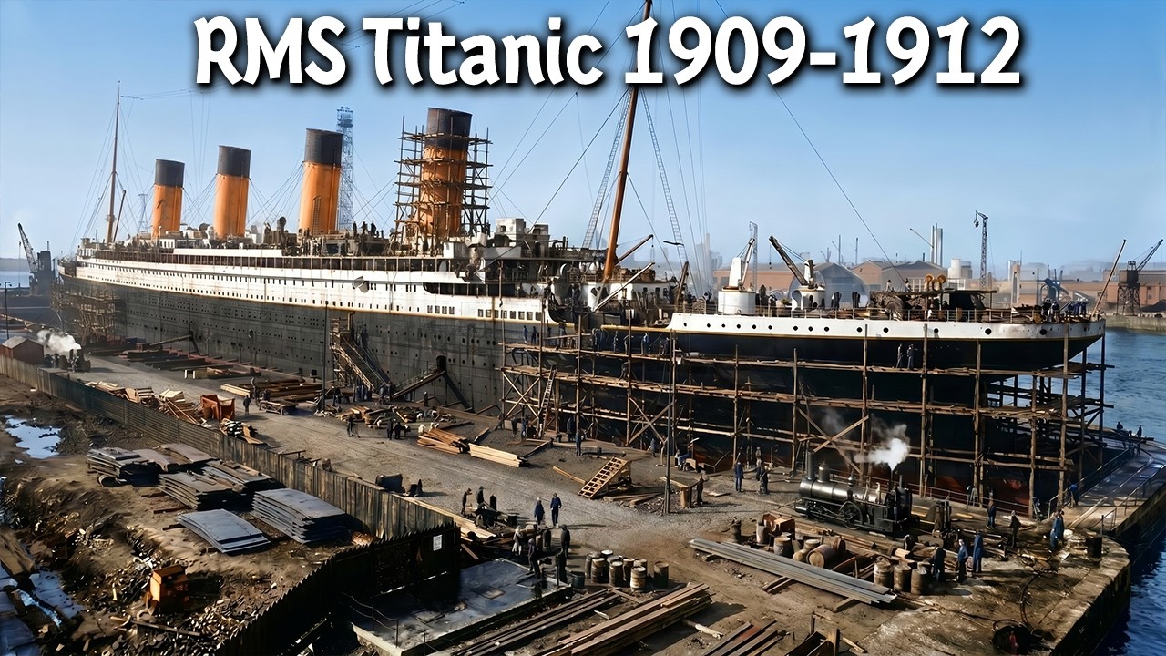 RMS TITANIC Construction - In Color (1909&ndash;1912)