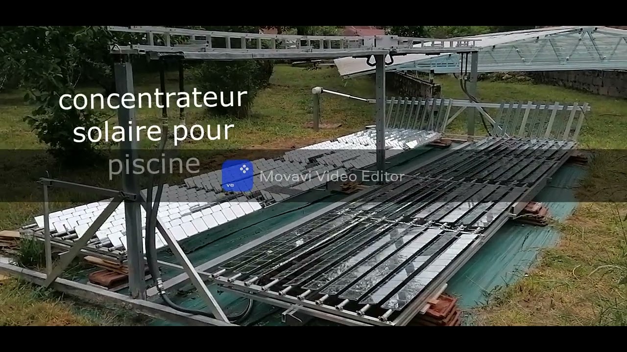 concentrateur solaire 6KW pour piscine