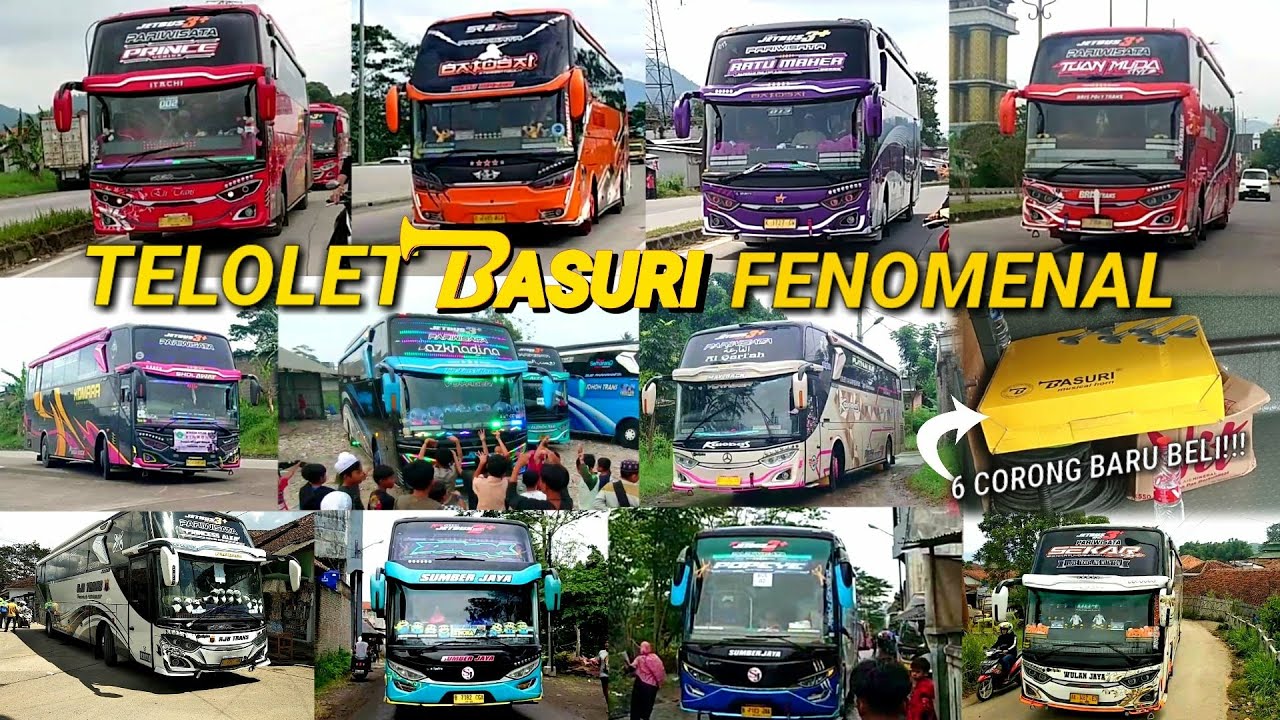 KOMPILASI TELOLET BASURI BUS INDONESIA Berbagai nada & modul V1, V2, V3, termasuk telolet Pakistan