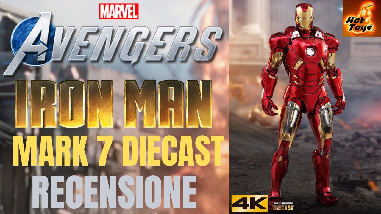 HOT TOYS IRON MAN MARK VII Diecast Avengers unboxing e recensione Italiano