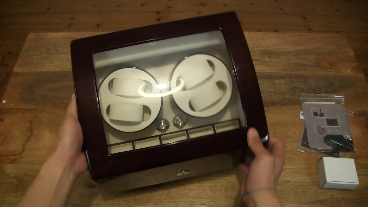 AUBLAN Quad Watch Winder and Storage Box
