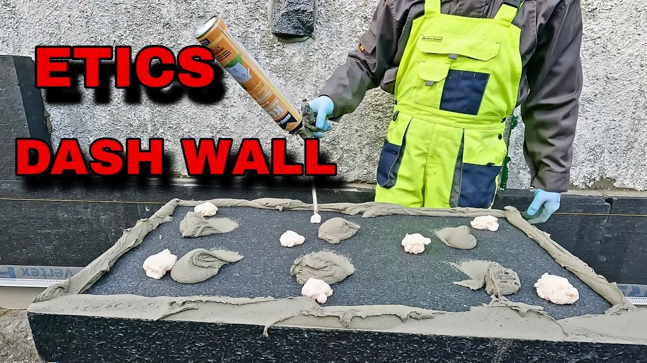 ETICS ON DASH WALL ALUMINIUM STARTER TRACK AND BOARDING.