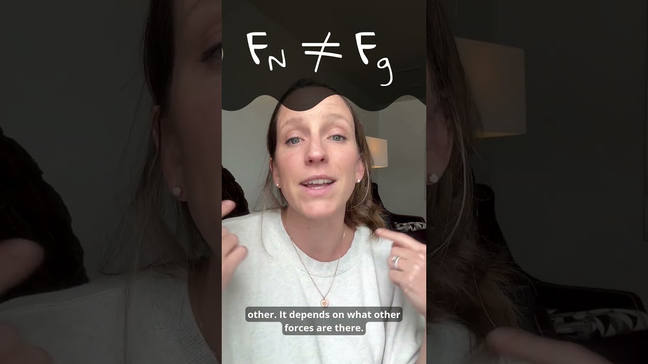 Normal Force Myths: Are Normal Force and Gravity Always Equal? #apphysics1 #physicshelp
