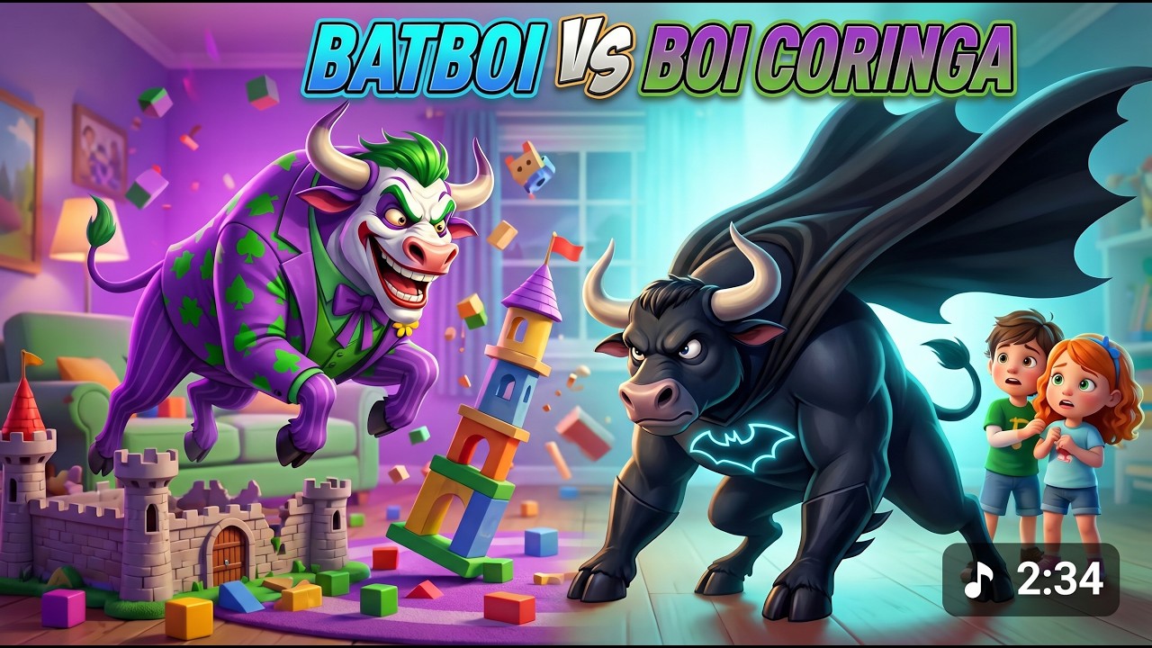 BATBOI vs BOI CORINGA | Música Infantil Musical – Pituchinhos