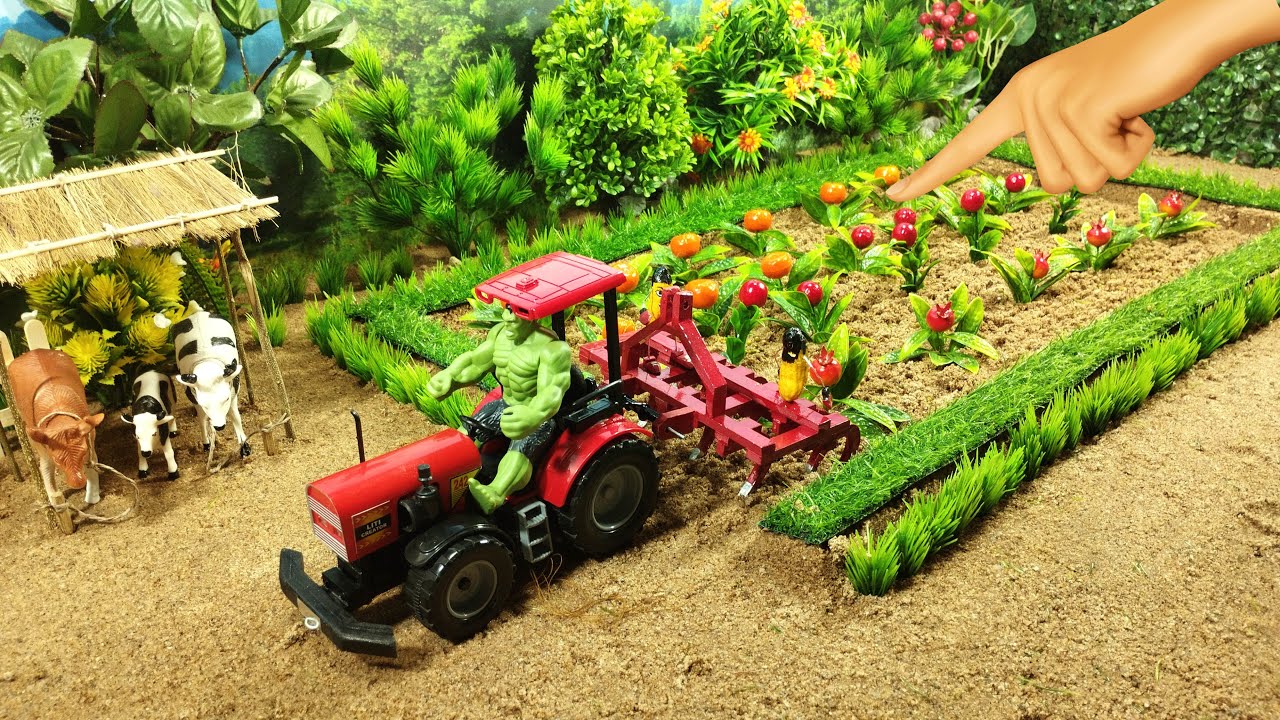 DIY mini tractor Farming with cultivator for I Plough Machine I Mini Cultivator @liticreator