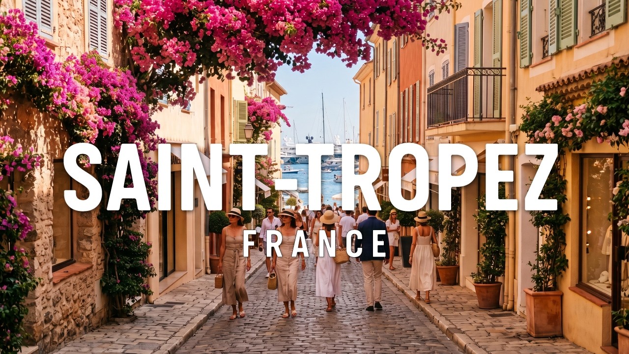 Saint-Tropez, France | French Rivera | Walking Tour in 4K UHD