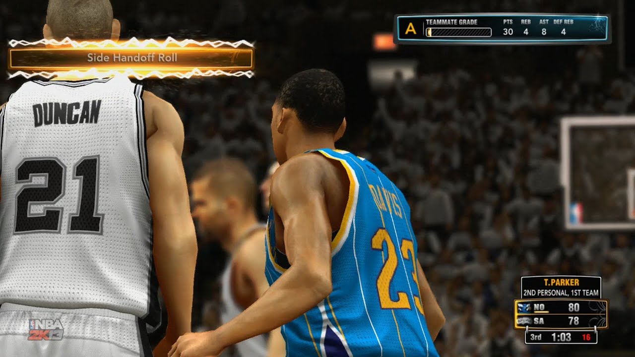 NBA 2K13 My Career Playoffs QFG3 - Tony Parker Drops 40 Points