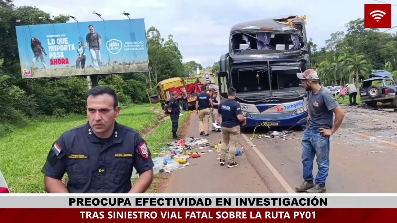 PREOCUPA EFECTIVIDAD EN INVESTIGACIÓN TRAS SINIESTRO VIAL FATAL SOBRE LA RUTA PY01