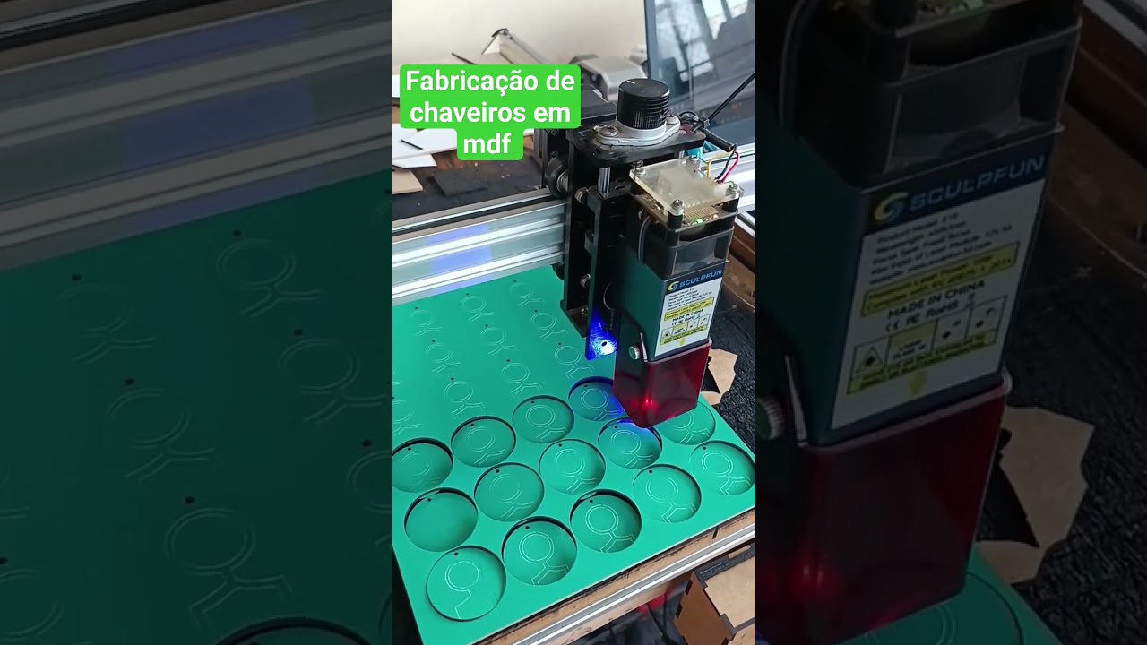 CNC LASER CORTANDO MDF 3MM 