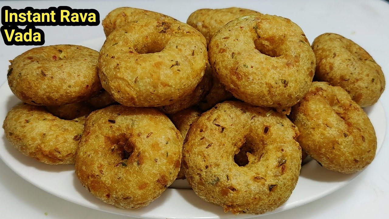 Instant Rava Vada Recipe | सूजी बड़ा बनाने का आसान तरीका | Suji Vada | Rava Medu Vada | Chef Ashok