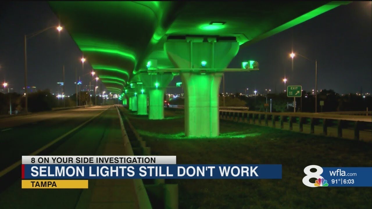 Costly Selmon Expressway lights still not working, but getting more expensive