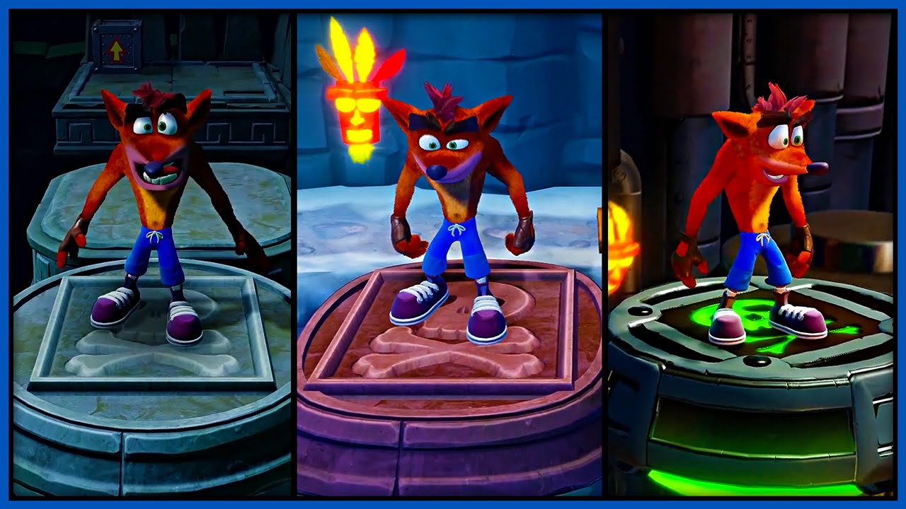 Crash Bandicoot N. Sane Trilogy - All Death Routes (4K60FPS)