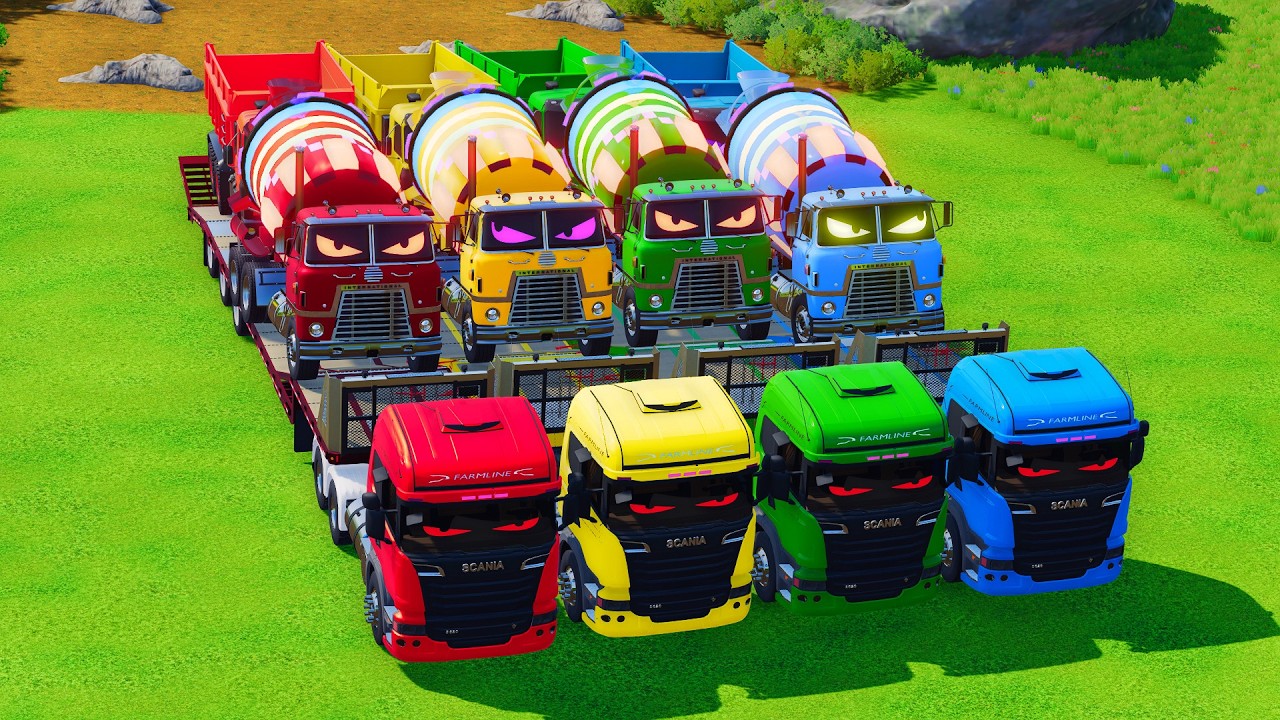 Transporting HUGE Mixer Trucks with Powerful MAN Trucks! 🚚💪 | Farming Simulator 22 #145