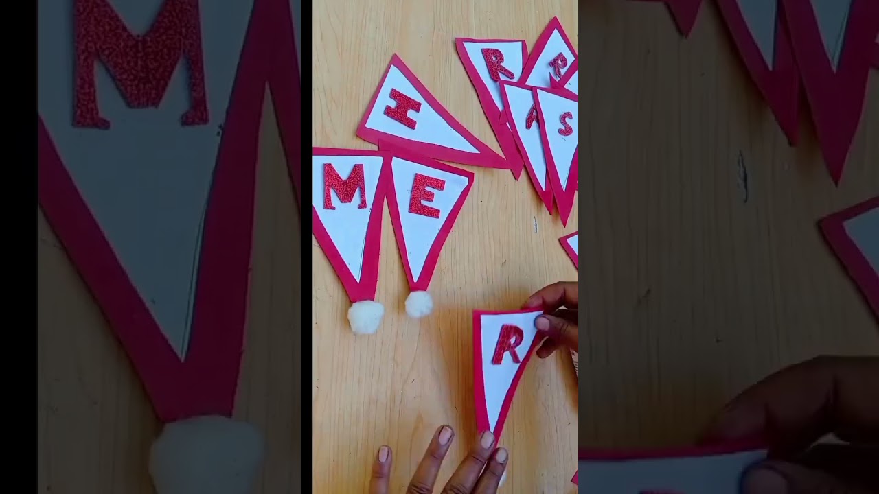 Christmas banner making #shorts #chhabicraftideas #youtubeshorts #viralvideo