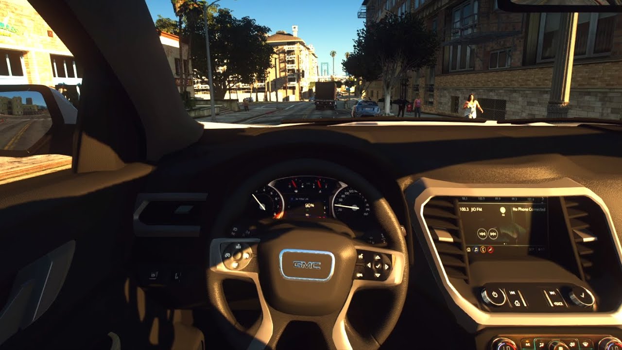 GMC Acadia 2021 - POV DRIVE | GTA 5 | Thrustmaster T300RS GT gameplay