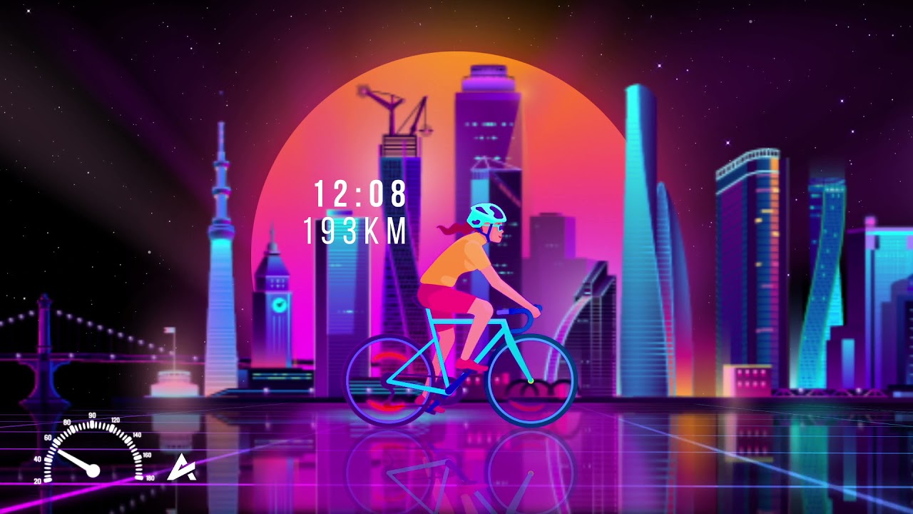 1000 KM Bike Ride  |  GOWES in 1 Hour  |  No Copyright Background Music | Motion Graphic