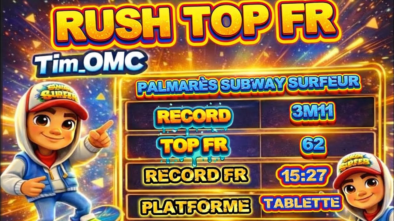 🔴 LIVE RUSH TOP FR SUBWAY SURFEUR