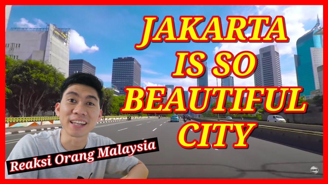 🇮🇩  Jakarta City Indonesia (Driving, Walking, Flying Through Downtown) |  - 🇲🇾 MALAYSIAN REACTION