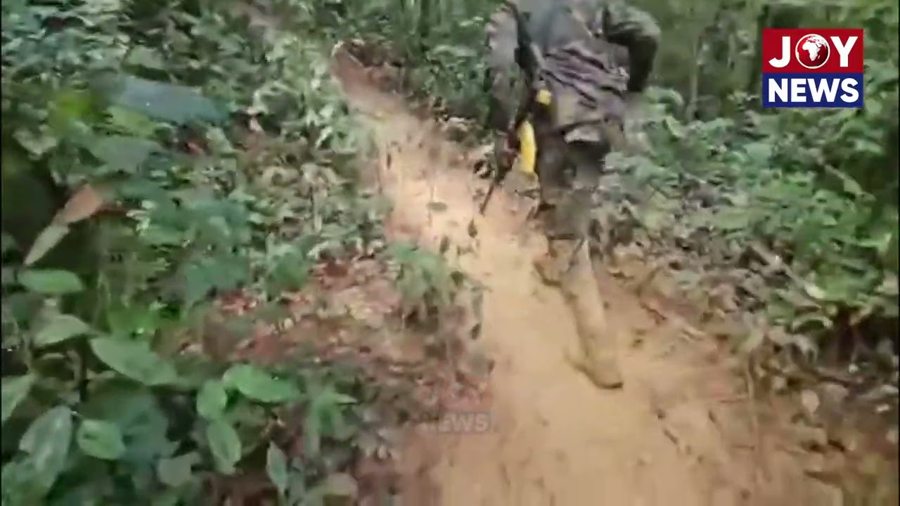 NAIMOS task force conducts operation at Cape Three Points Forest Reserve, arrests 28 illegal miners.