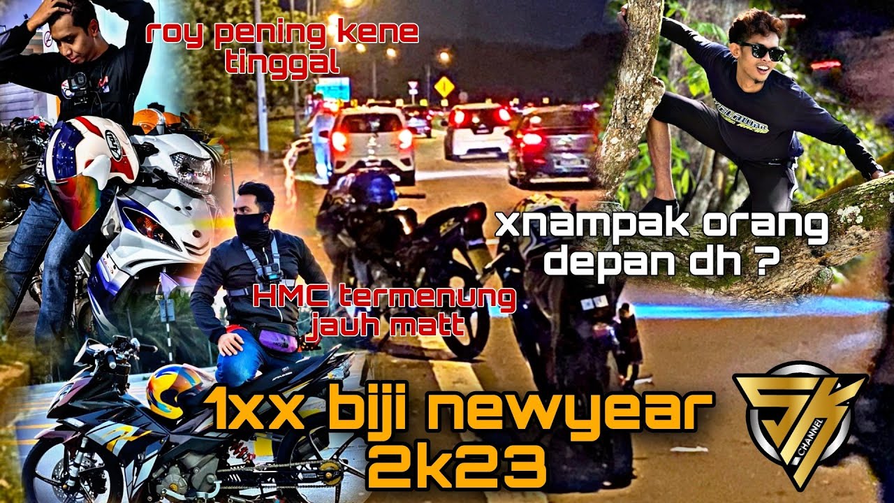 NEWYEAR 2K23 SAM PUKUL RATA | 180biji moto penuhkan jalan RAYA