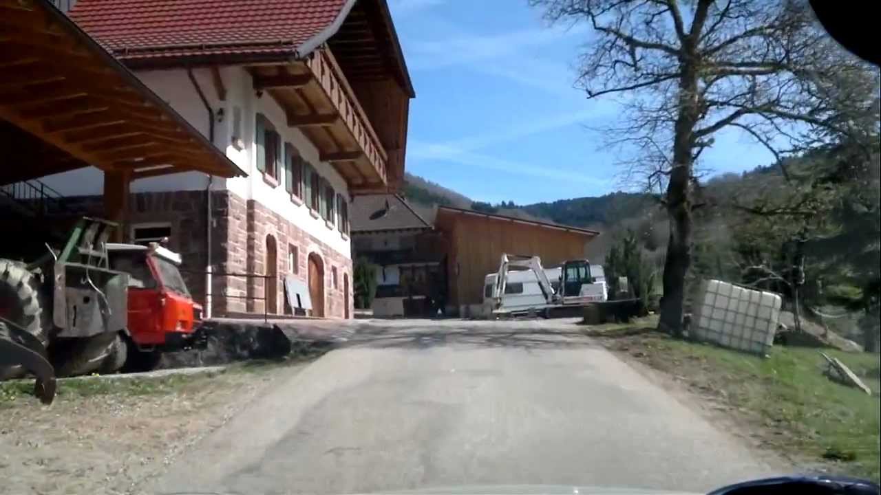 Fahrt von Grün zum Jägerstüble/Oberharmersbach