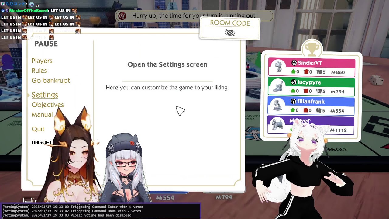 🔥SINDER'S, LUCY'S, & FILIAN'S CHAT vs FILIAN, LUCY, & SINDER 🔥 Monopoly [1/17/25]