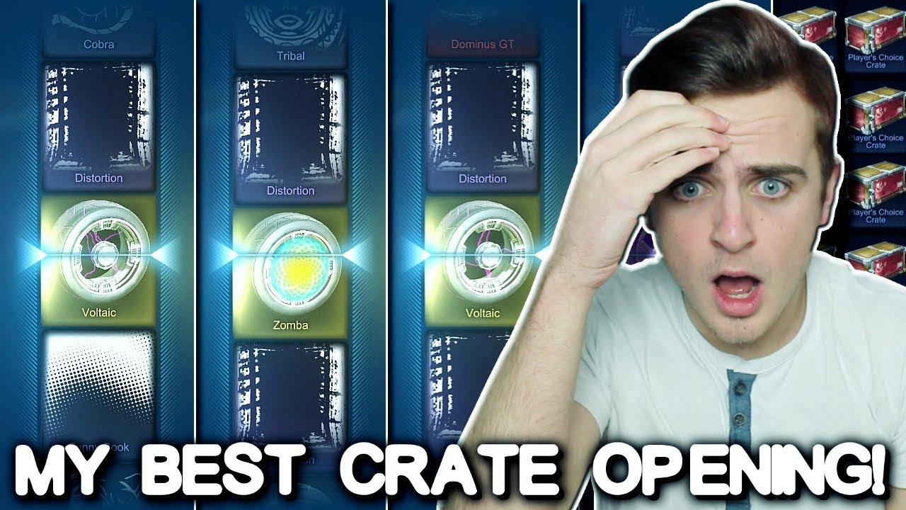 MY BEST CRATE OPENING EVER! | PAINTED ZOMBAS, VOLTAICS + MYSTERY! | Rocket League PCC Crate Opening!