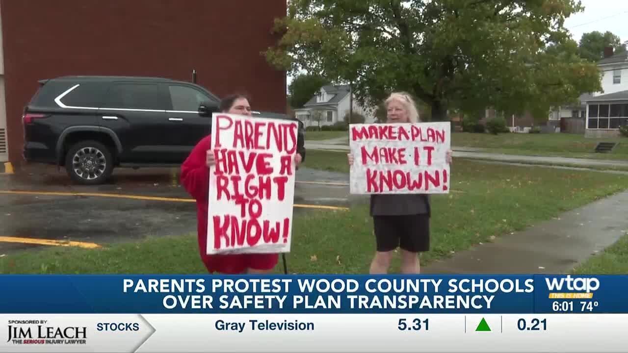 Parents protest Wood County Schools over school safety transparency