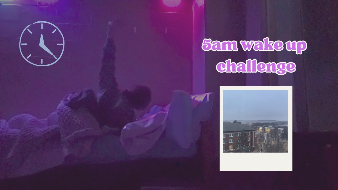 Realistic 5am morning wake-up challenge!!!