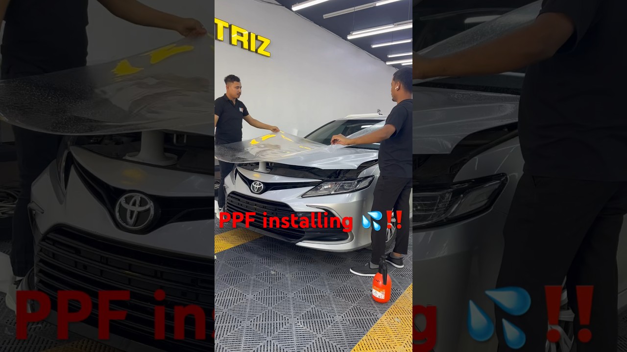 Paint protection film installation on Camry ㊙️