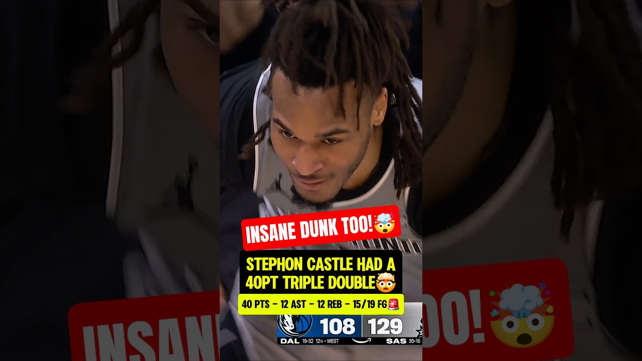 Stephon Castle DESTROYED the Mavs😭
