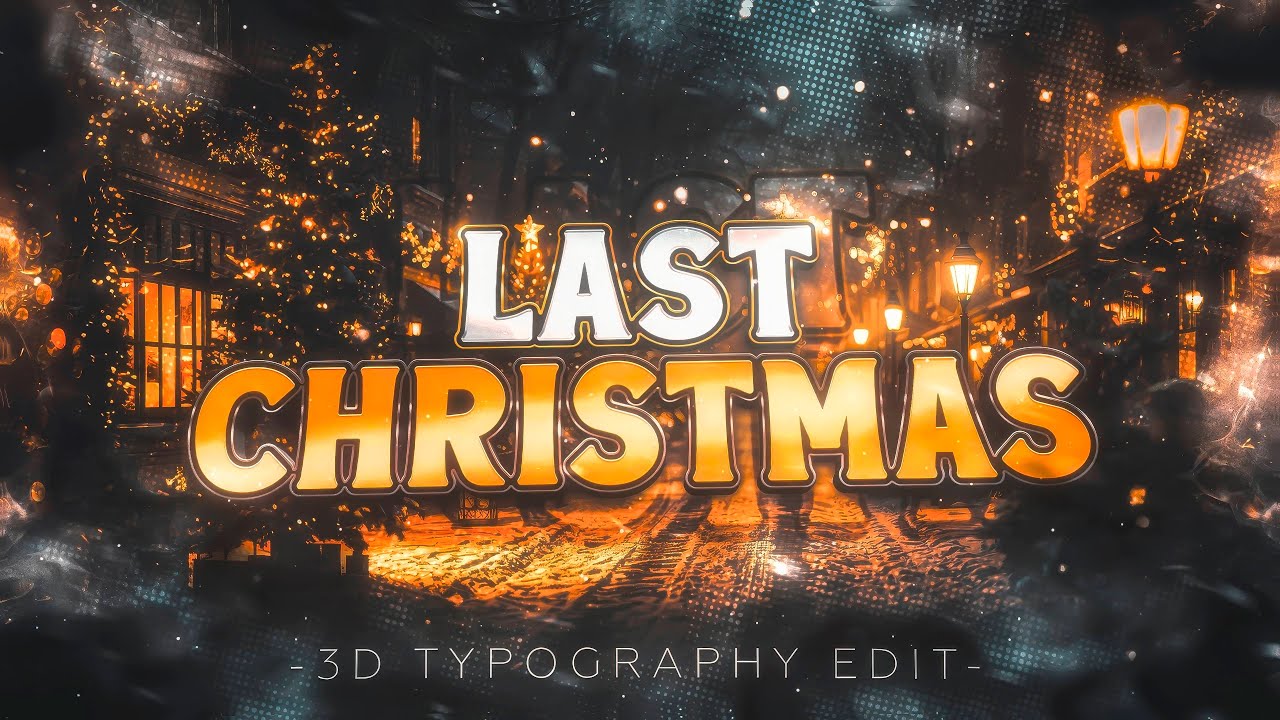 Merry Christmas [3D Typography Edit] 4K