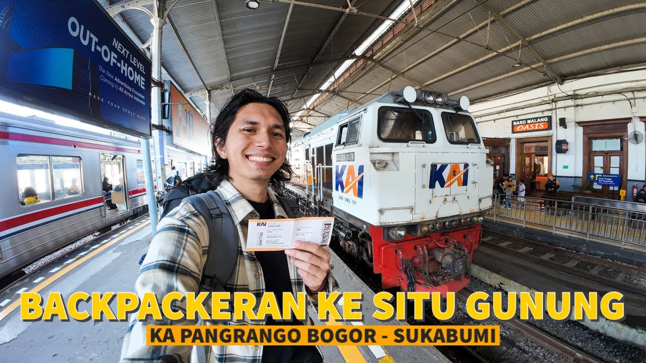 BKI 102 | NGETENG MURAH DARI BOGOR KE SITU GUNUNG SUKABUMI - Naik KA Pangrango & Angkot Merah