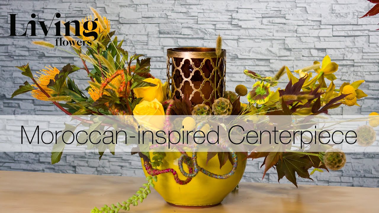 Moroccan-Inspired Boho Centerpiece - Autumnal Tapestry Centerpiece