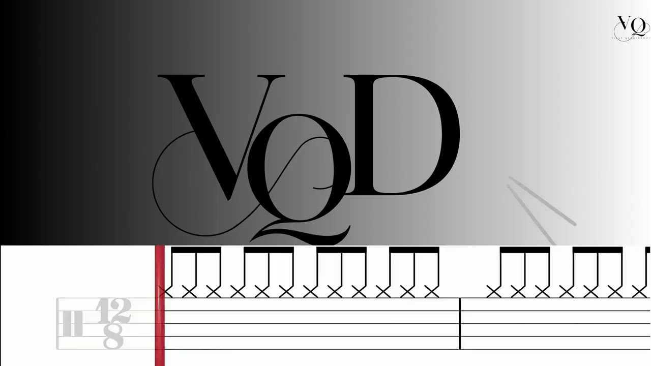 Perfect – Ed Sheeran 🥁 Drum Cover with Scrolling Notation | Villy Quarternote Lessons for Beginners