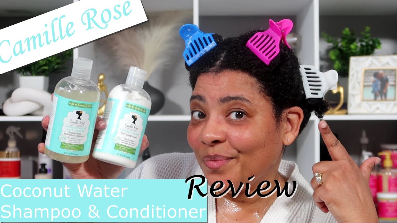 *NEW* Camille Rose Coconut Water Shampoo & Conditioner | Honest Review | NaturalRaeRae