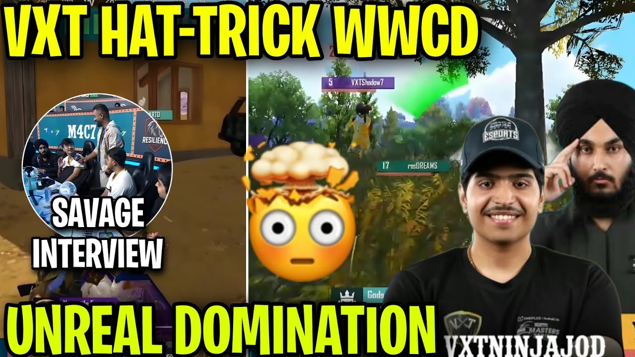 VXT HAT-TRICK WWCD 💀 Shadow Savage Interview 🔥