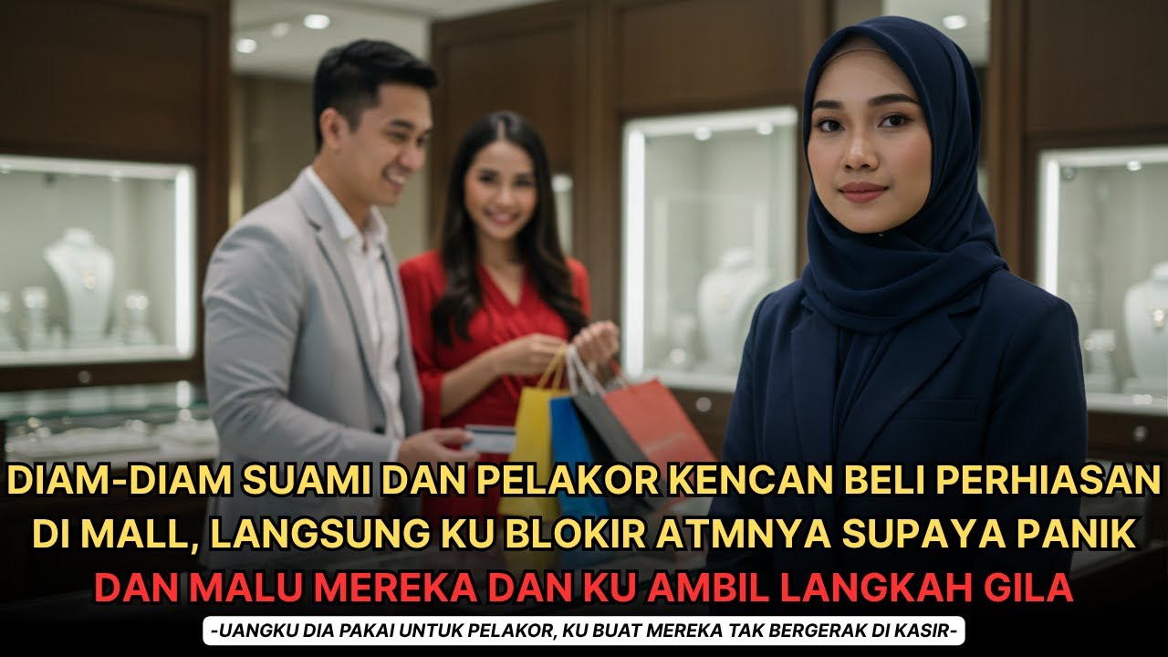 LANGSUNG KU BLOKIR ATM SUAMIKU YANG DIAM-DIAM KENCAN BERSAMA PELAKOR BELANJA PERHIASAN DI MALL