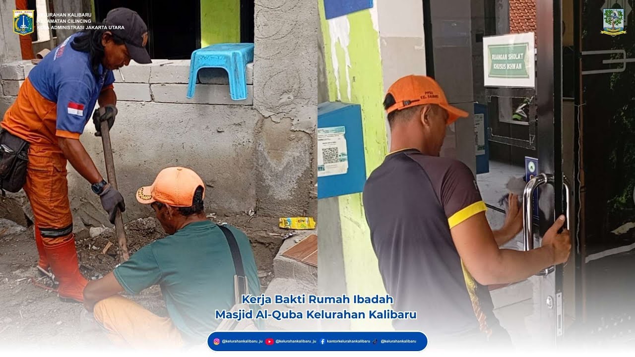 Kerja Bakti Rumah Ibadah, Masjid Al-Quba Kelurahan Kalibaru
