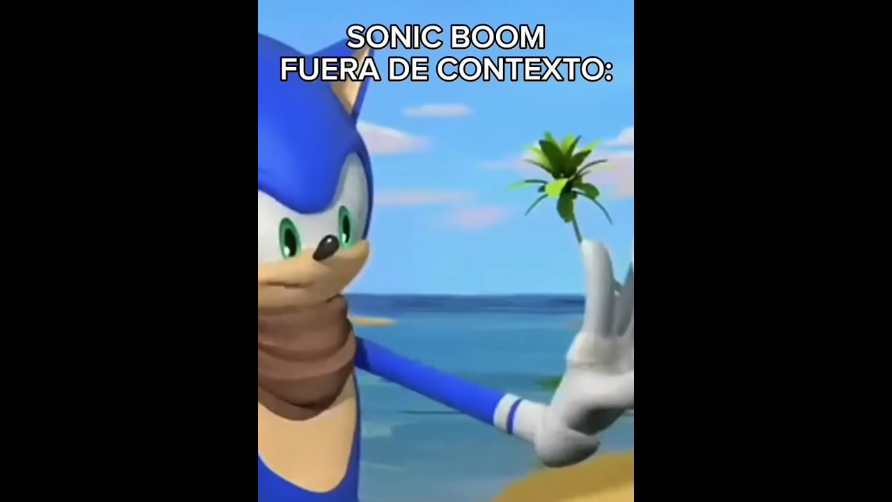 meme de Sonic y un pequeño comercial