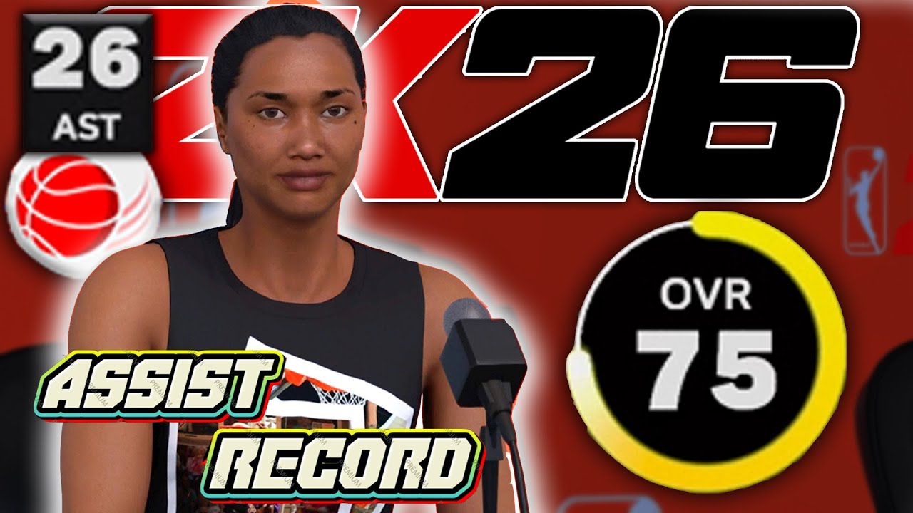Рекорд дебютной голевой передачи Кианы Мун в WNBA! | 75-99 ОБЩ MyCareer Grind | Геймплей WNBA 2K26