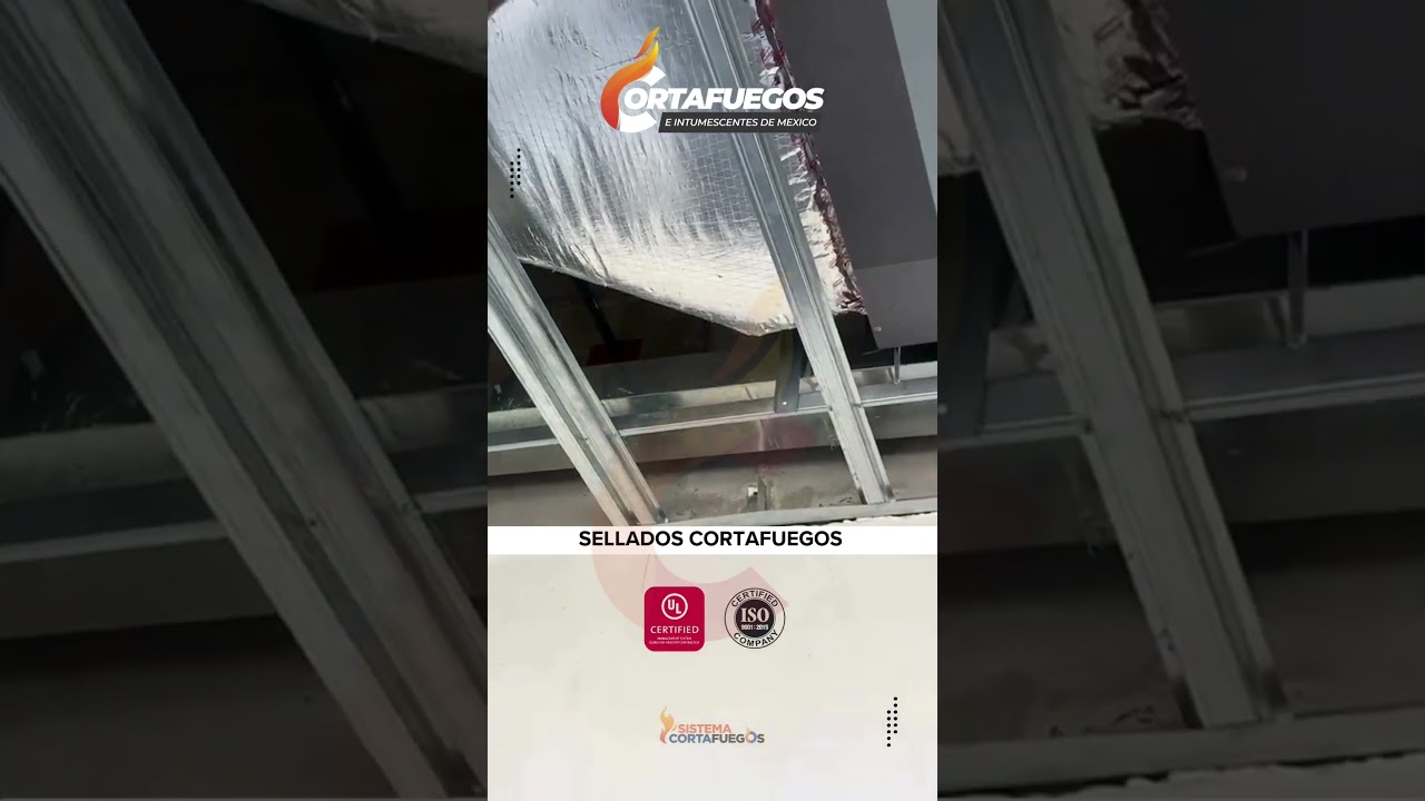 Sellados Cortafuegos🔥 en penetraciones en muros! #cortafuegos #firestop #metacaulk #ul