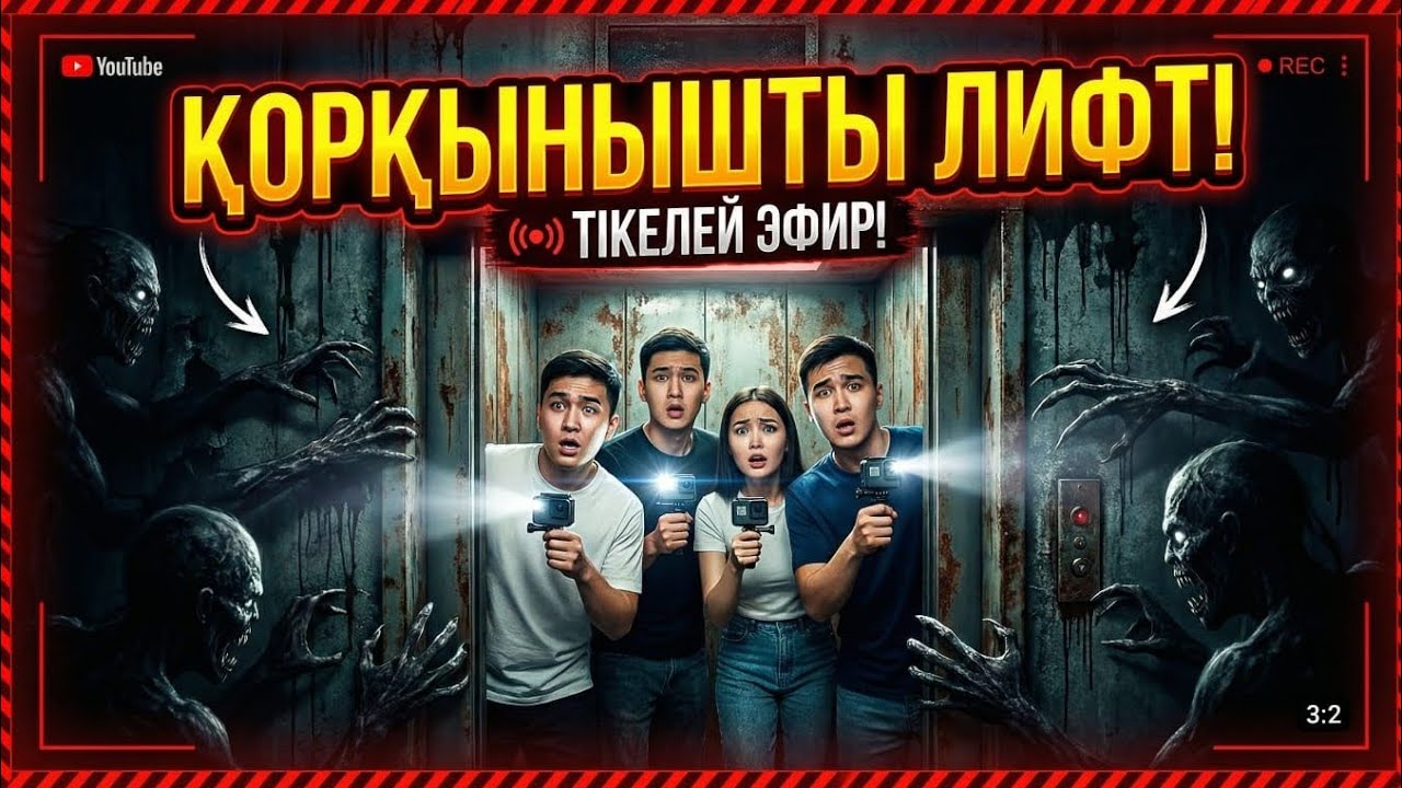 ЕШҚАШАН ТҮНГІ САҒАТ 3 ТЕ ЛИФТКЕ КІРМЕ!!!