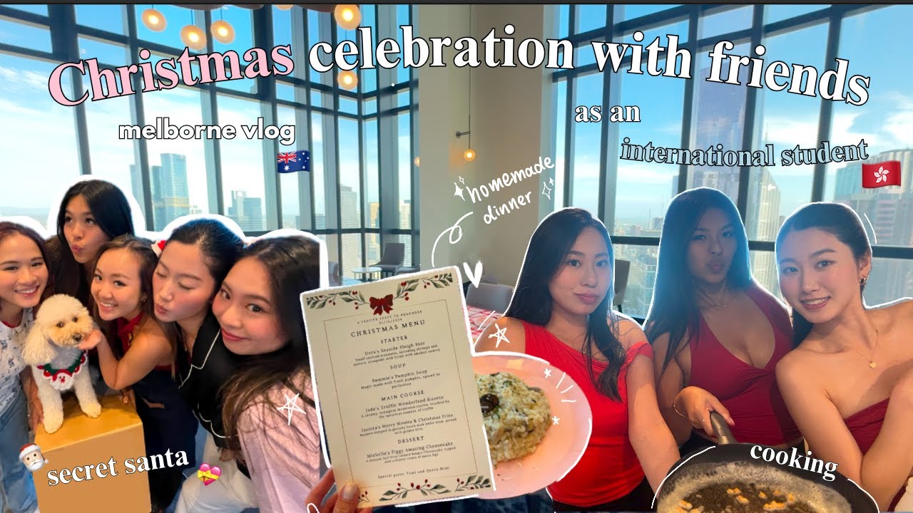 Life as an International Student in Australia 🌷: Xmas Feast, Shopping & Secret Santa//留學聖誕: 購物, 交換禮物