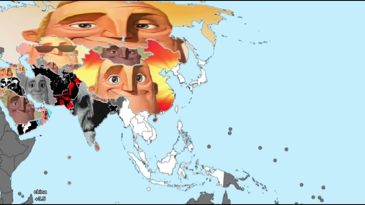 Mr Incredible becoming Canny/Uncanny mapping, You live in Asia