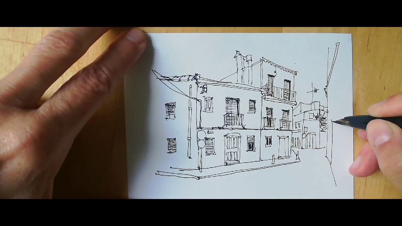 Demo Urban Sketching - 1st part Sketchbarcelona