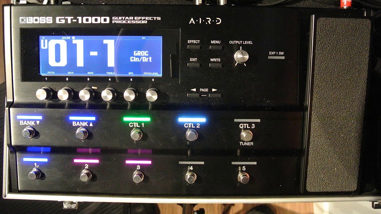 Как я использую Boss GT-1000